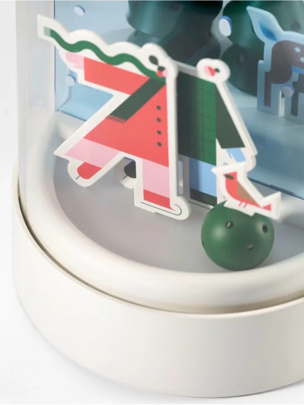 IKEA STRALA Globe Lamp Skater Deer Trees Winter Christmas By Katie Kirk HTF